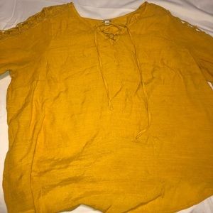 22/24W sheer light white top